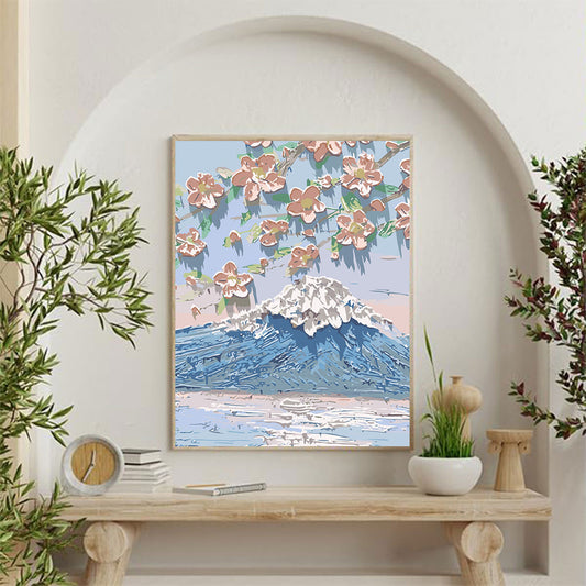 3D Mountain Lake Flowers