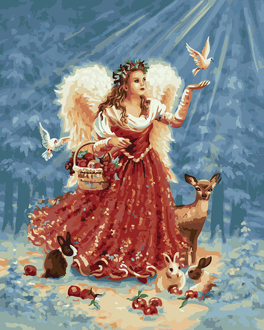 Christmas Angel with Dove