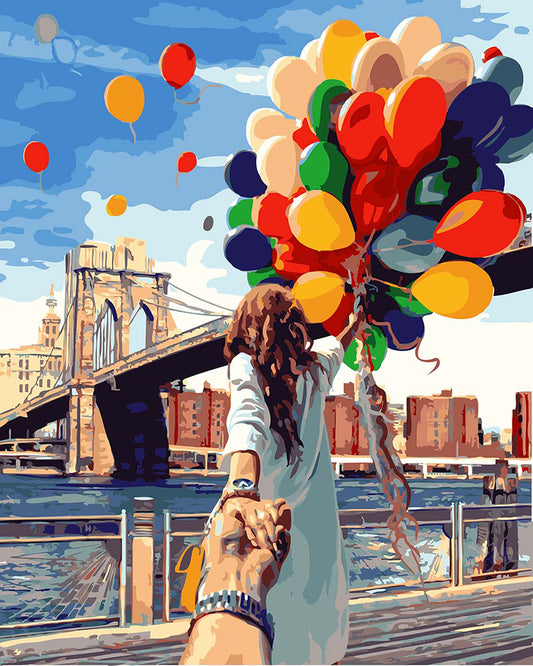 Lady With Balloons