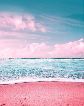 Pink Beach - Diamond Painting