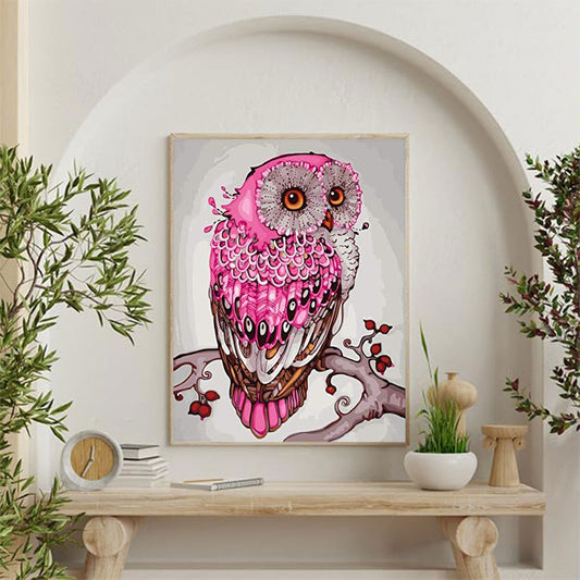 Pink Lucky Owl