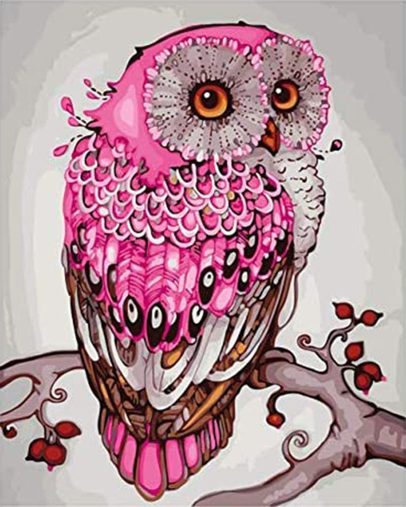 Pink Lucky Owl