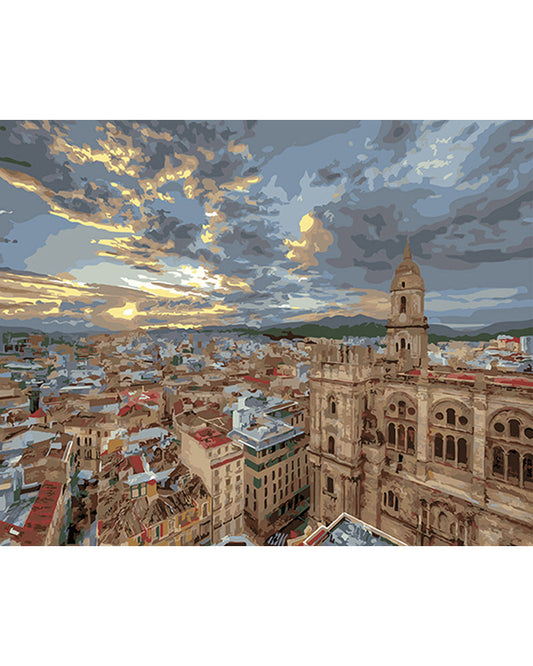 A City Overlook Malaga Cathedral