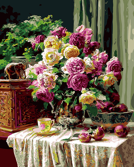 Tea Time with Flowers