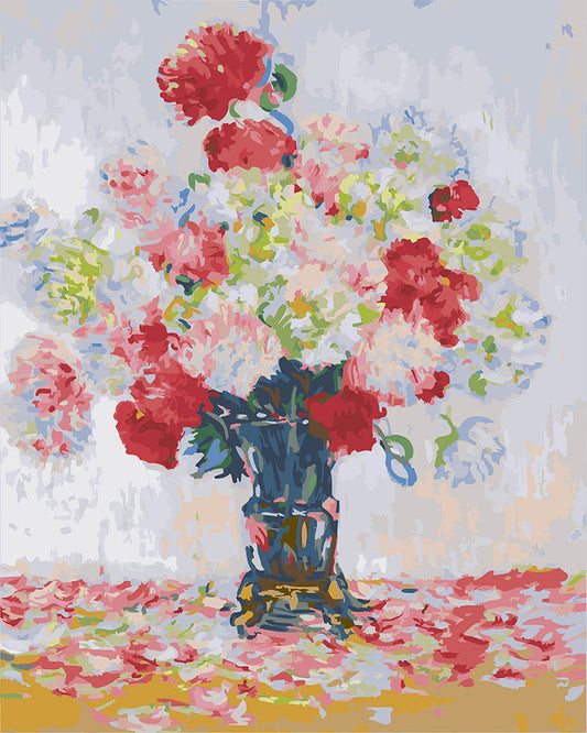 Vase of Peonies